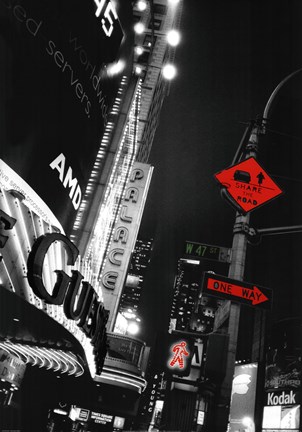Framed Times Square Night Print