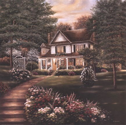 Framed Carolina Evening II Print