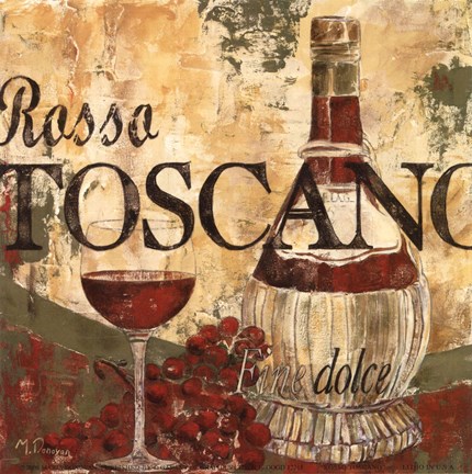 Framed Rosso Toscano Print