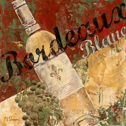 Framed Bordeaux Blanc Print