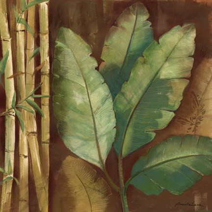 Framed Bamboo &amp; Palms I Print