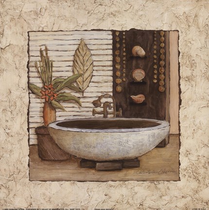 Framed Feng Shui Bath II Print