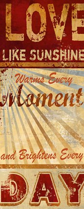 Framed Love Like Sunshine Print