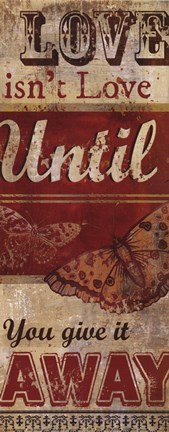 Framed Love Isn't Love Print