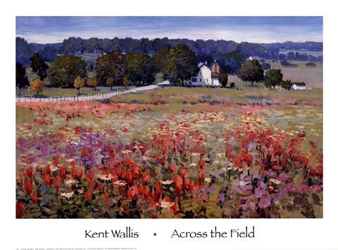 Framed Across The Field Print