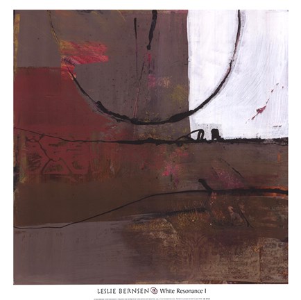 Framed White Resonance I Print