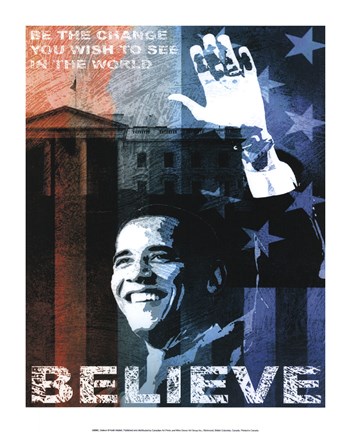 Framed Believe Print
