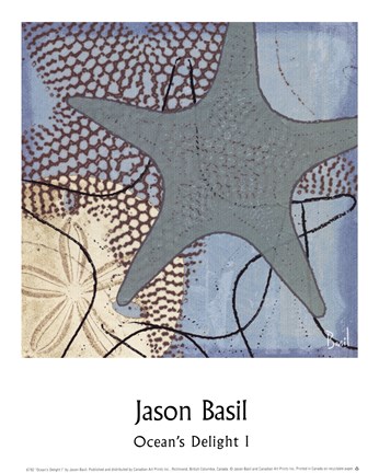 Framed Ocean's Delight I Print