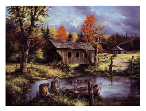 Framed Spring Field Print