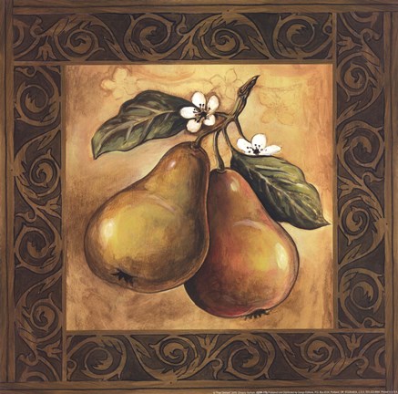 Framed Pear Orchard Print