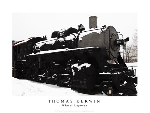 Framed Winter Layover Print