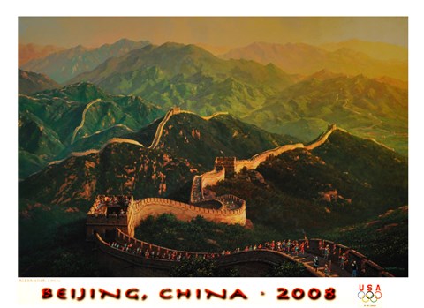 Framed Beijing 2008 Summer Olympics Print