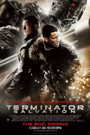 Framed Terminator: Salvation - style L Print