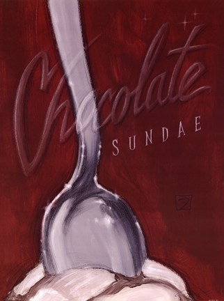 Framed Chocolate Sundae Print