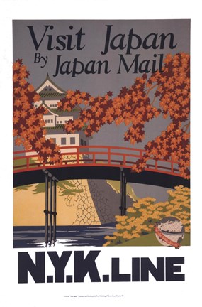 Framed Visit Japan Print