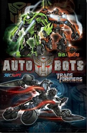Framed Transformers 2 - Autobots (Skids, Mudflap, Sideswipe) Print