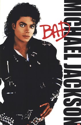 Framed Michael Jackson - Bad Print