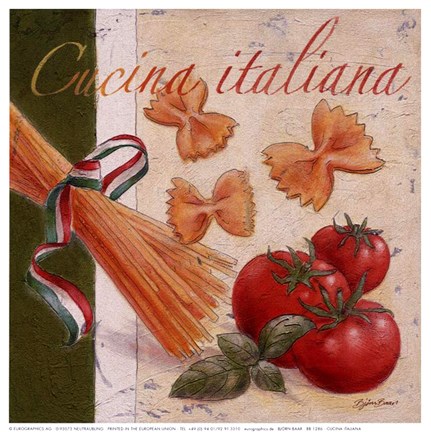 Framed Cucina Italiana Print