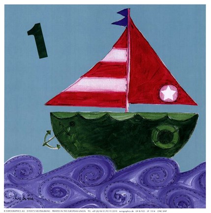 Framed One Ship Print