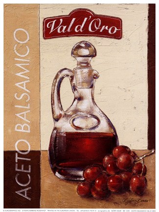 Framed Aceto Balsamico Val D. Print