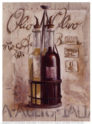 Framed Olio di Olivo Print