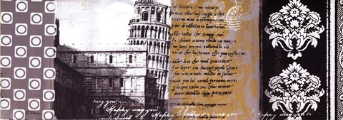 Framed Leaning Tower Of Pisa Print