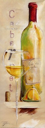 Framed Le Vin de L&#39;Ete Print