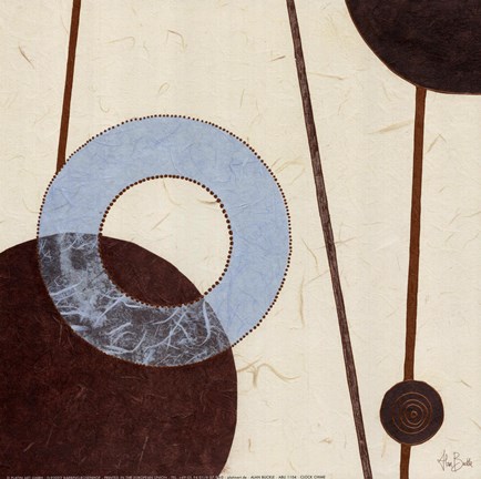 Framed Clock Chime - square Print