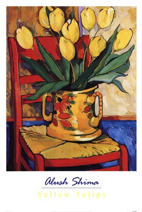 Framed Yellow Tulips Print