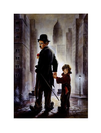 Framed Charly Chaplin Print