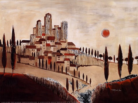 Framed San Gimignano Print