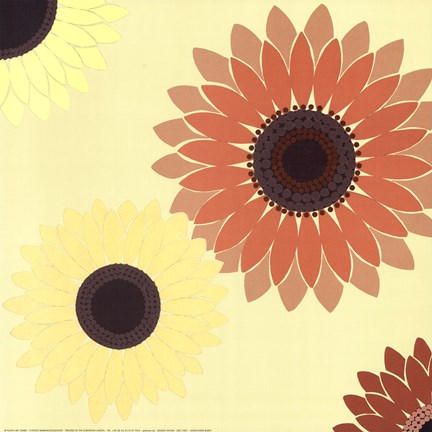 Framed Sunflower Burst Print