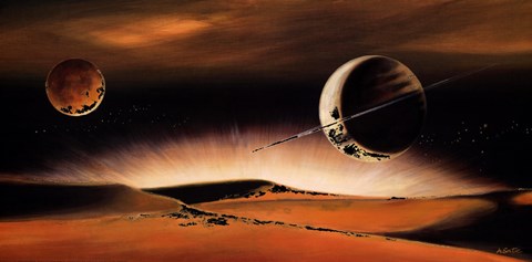 Framed Desert Planet  5 Print