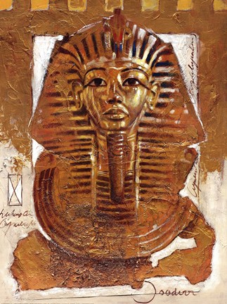 Framed Tutenchamun's Mask Print