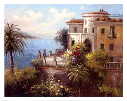 Framed Enchanted Villa Print