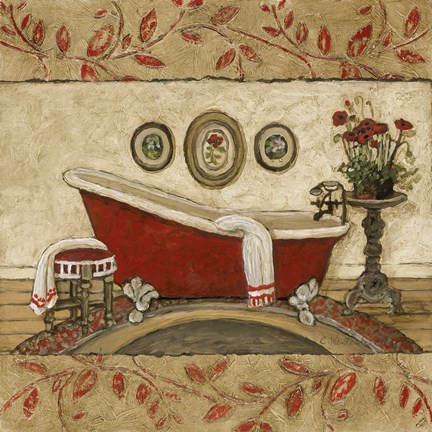 Framed Crimson Moment II Print