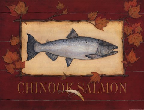 Framed Chinook Bass Print