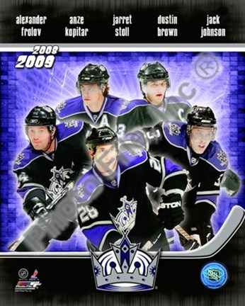 Framed 2008-09 Los Angeles Kings Team Composite Print