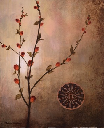 Framed Fall Stems in the  Warmth Print