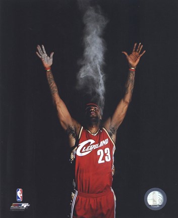 Framed Lebron James 2008-09 Pre- Game Ritual Print