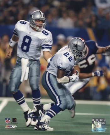 Framed Troy Aikman / Emmitt Smith Print
