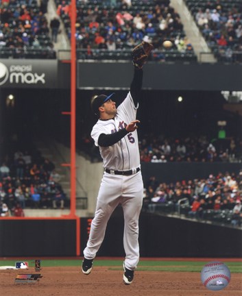 Framed David Wright - 2009 Fielding Action Print