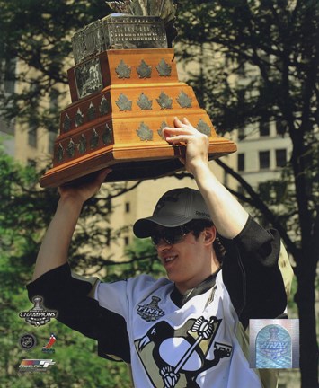 Framed Evgeni Malkin 2009 Stanley Cup Champions Victory Parade  (#59) Print