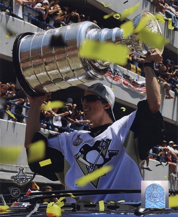 Framed Marc-Andre Fleury 2009 Stanley Cup Champions Victory Parade (#58) Print