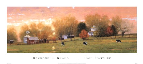 Framed Fall Pasture Print