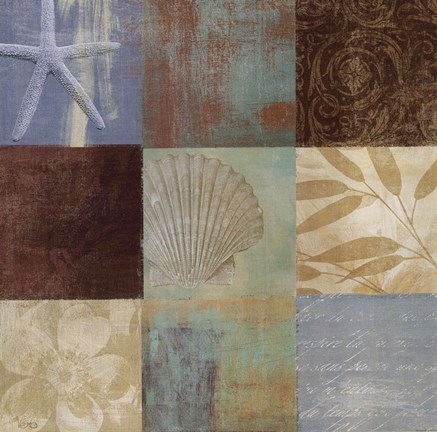 Framed Mosaic Spa I Print