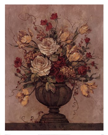 Framed Floral Reflections II Print