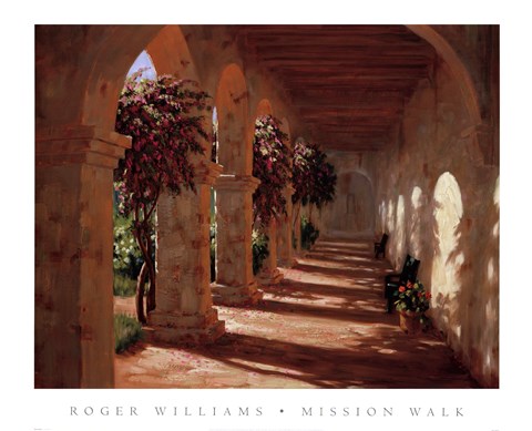 Framed Mission Walk Print