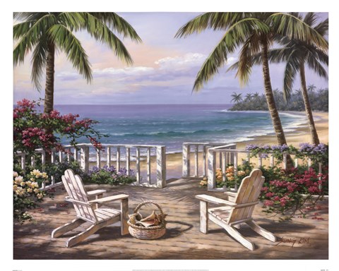 Framed Coastal View Print