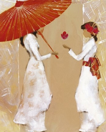 Framed Girls from Binh Dinh II Print
